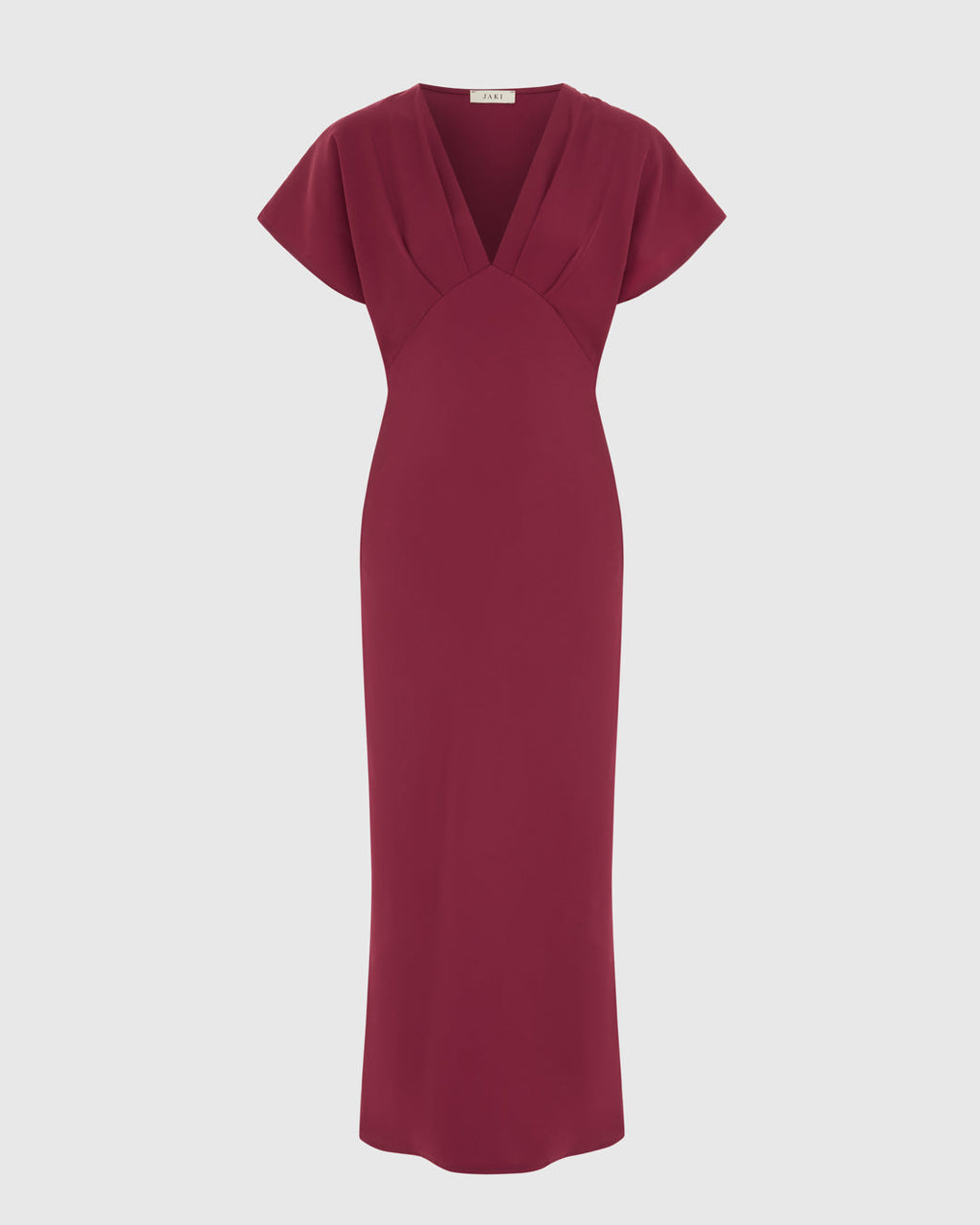 Juliette V Neck Dress | Burgundy