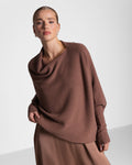 Asymmetric Draped | Maple | Seamless Knit