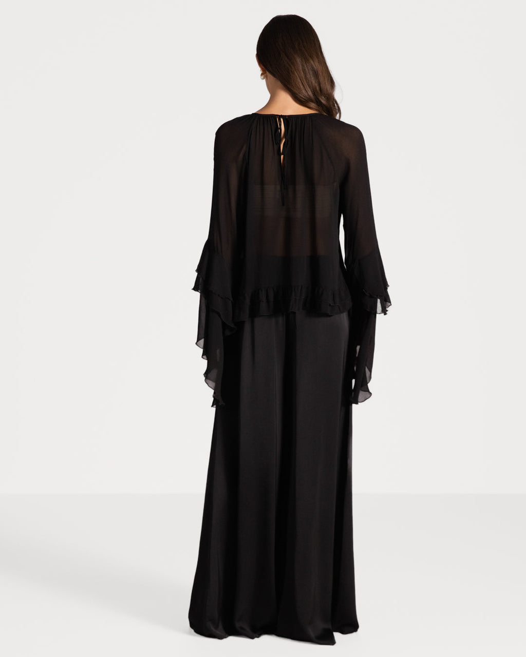 Blair Ruffle Blouse | Black