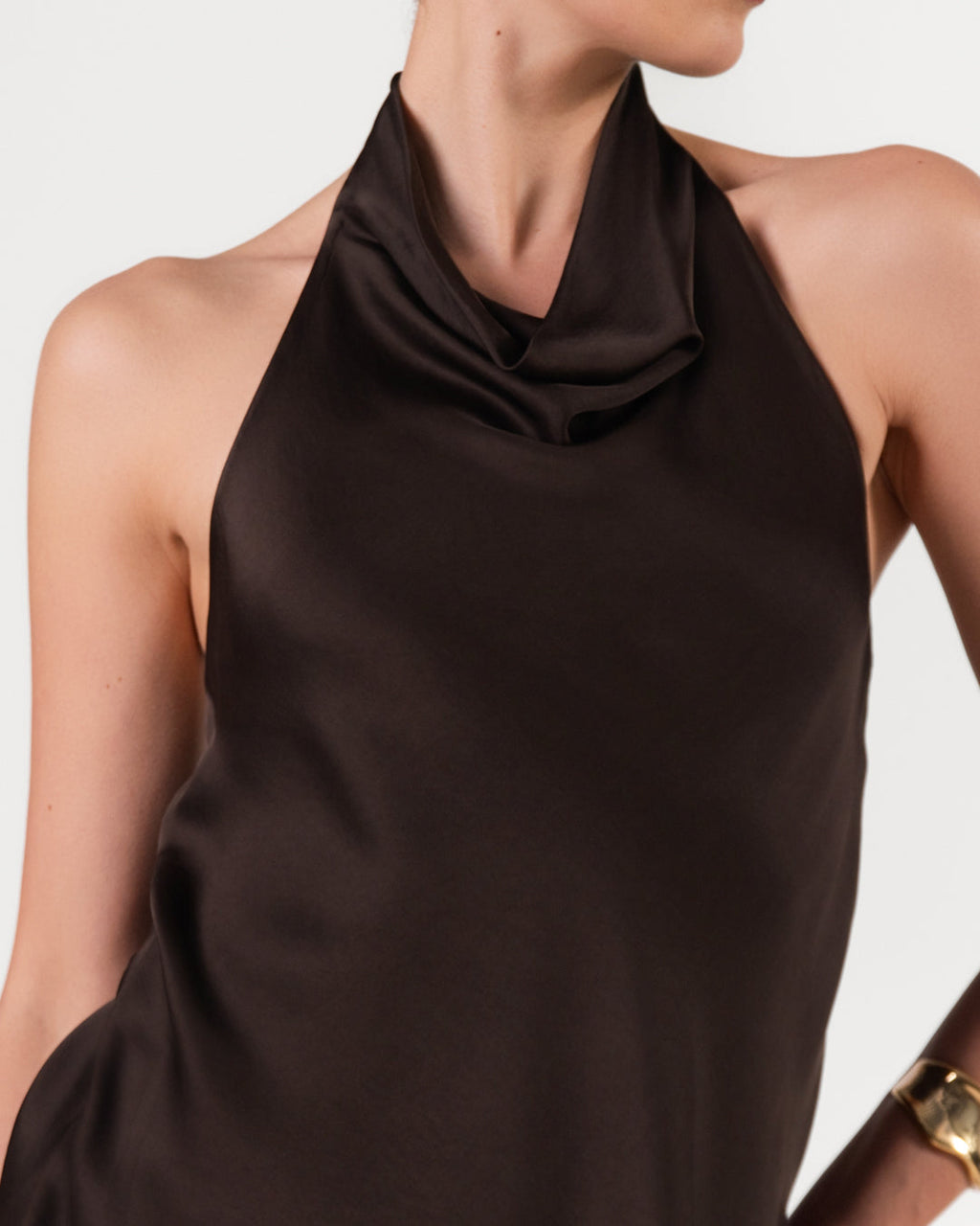 Carmen Backless Halterneck Top | Cocoa Soleil