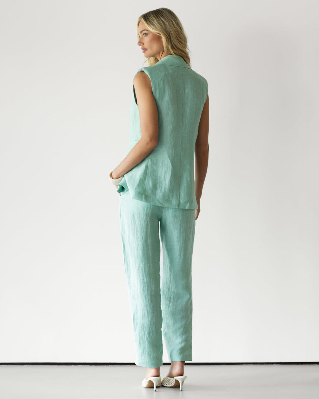 Maris Elastic Waist Trousers | Mint