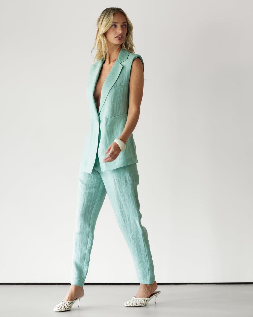 Maris Elastic Waist Trousers | Mint