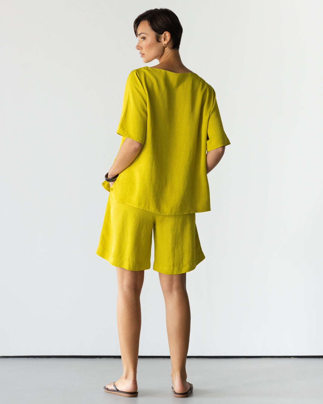 Esther Boxy Tee | Lime