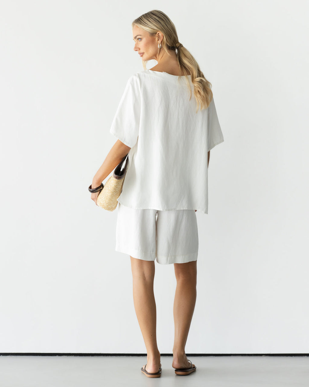 Esther Boxy Tee | White