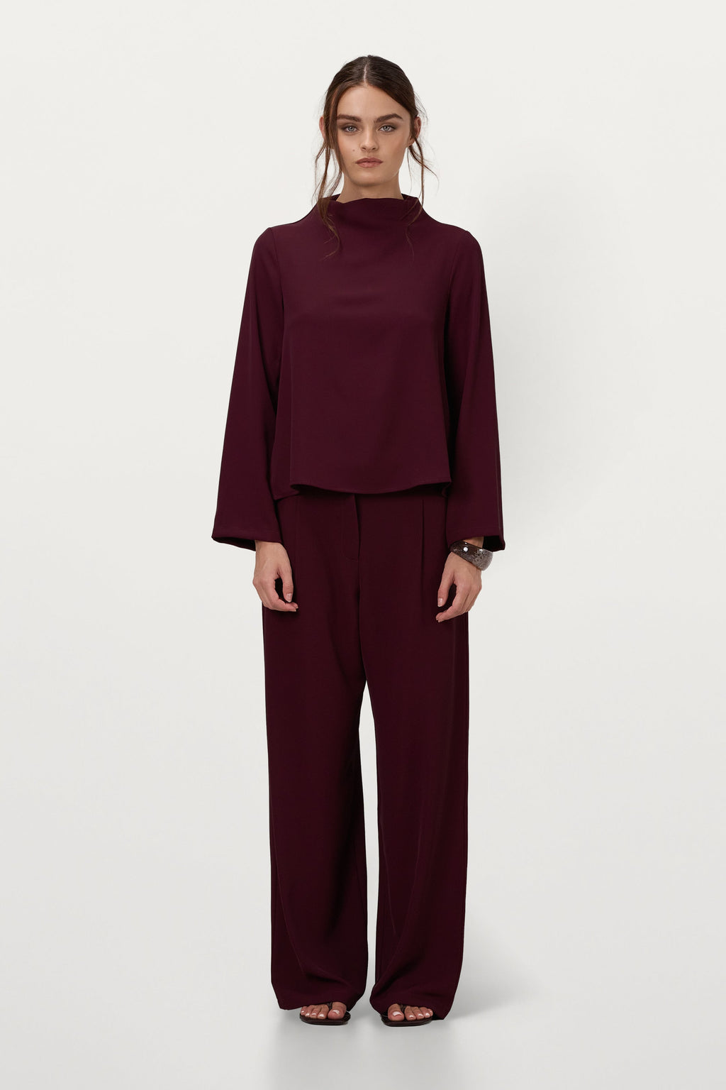 Lana Trousers | Burgundy