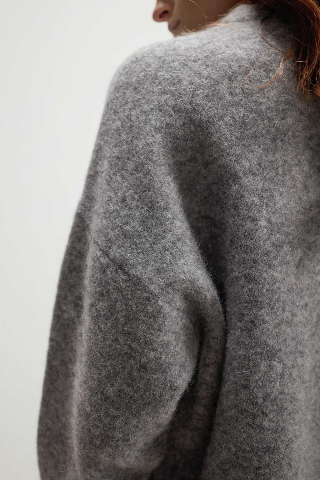 Naomi Sweater | Light Grey | Alpaca Blend