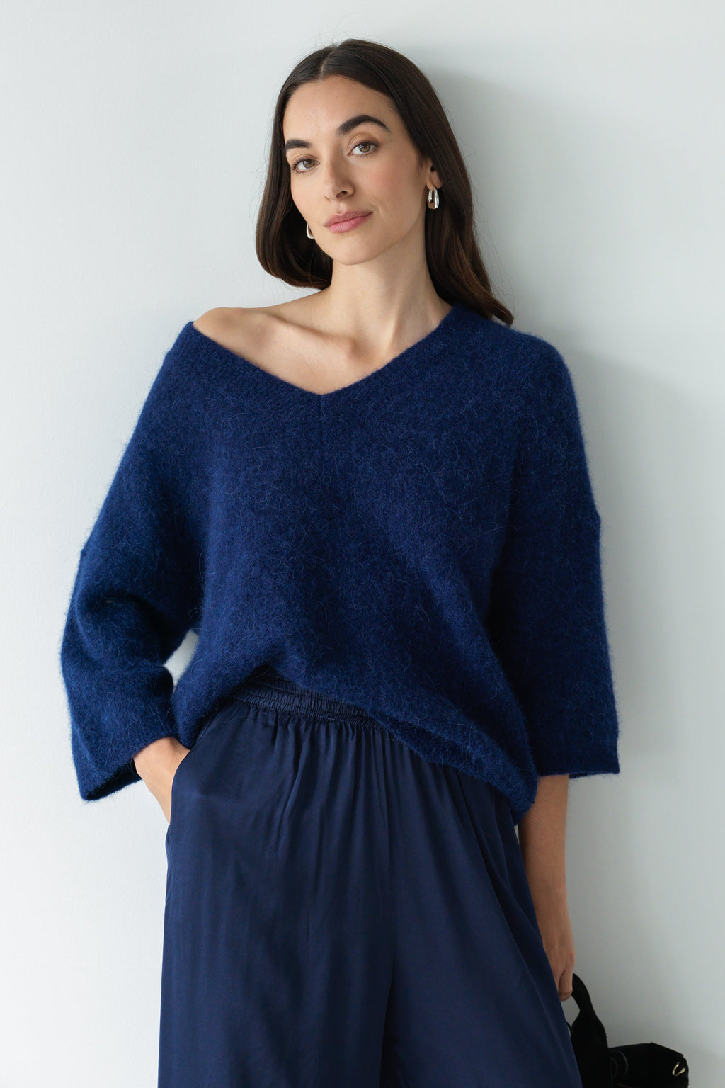 Kelly Sweater | Navy | Alpaca-Wool Blend
