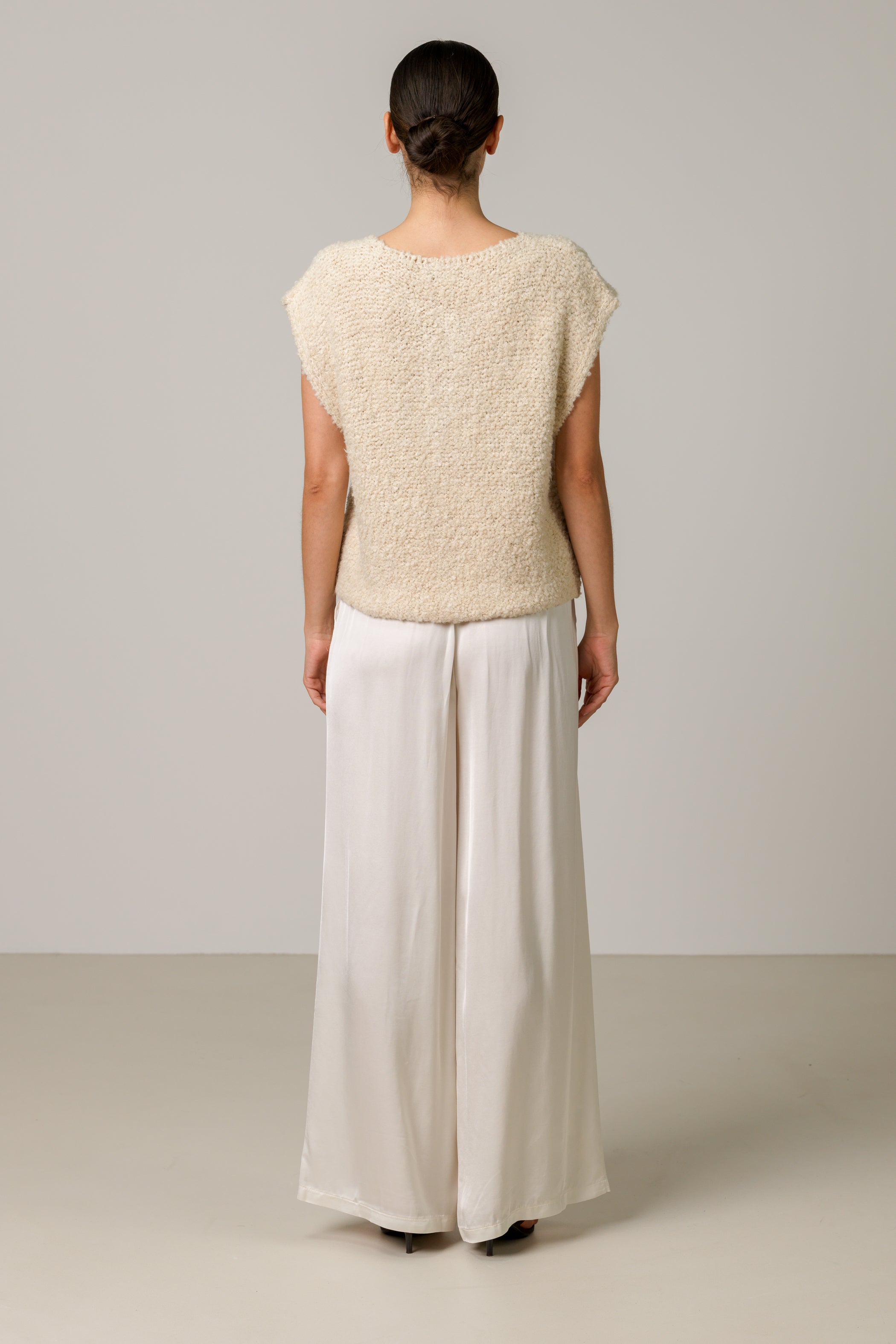 Josie Knitted Gilet | Light Beige