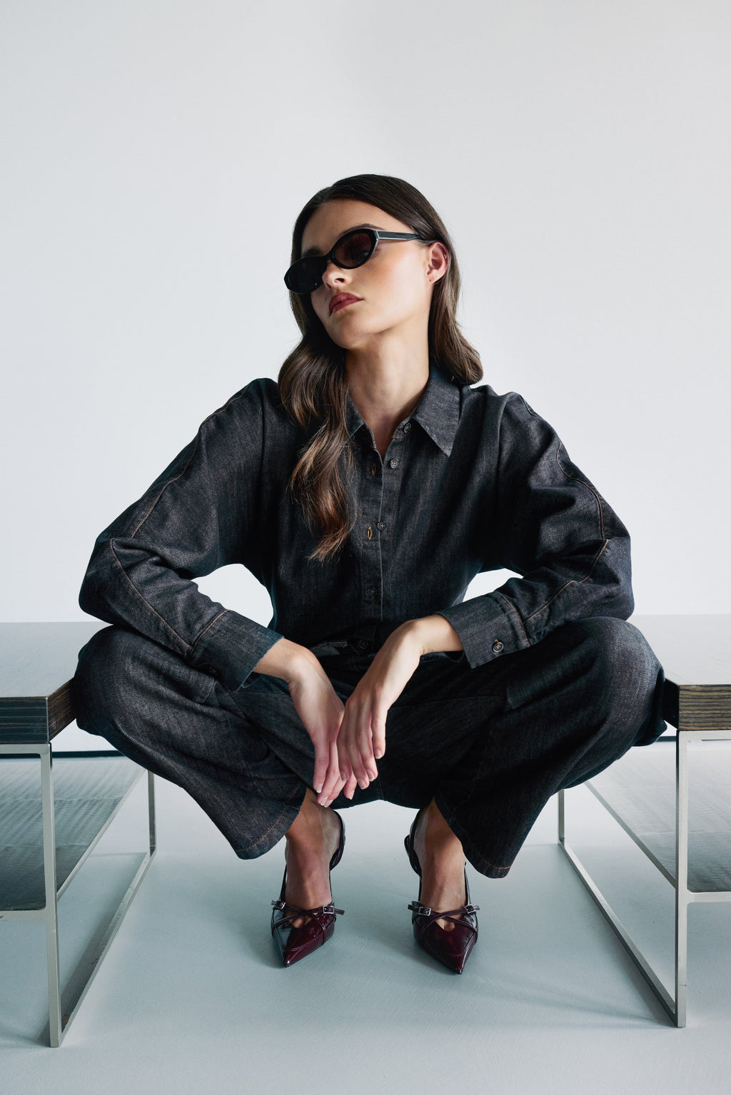 Aspen Button Up Shirt | Dark Denim