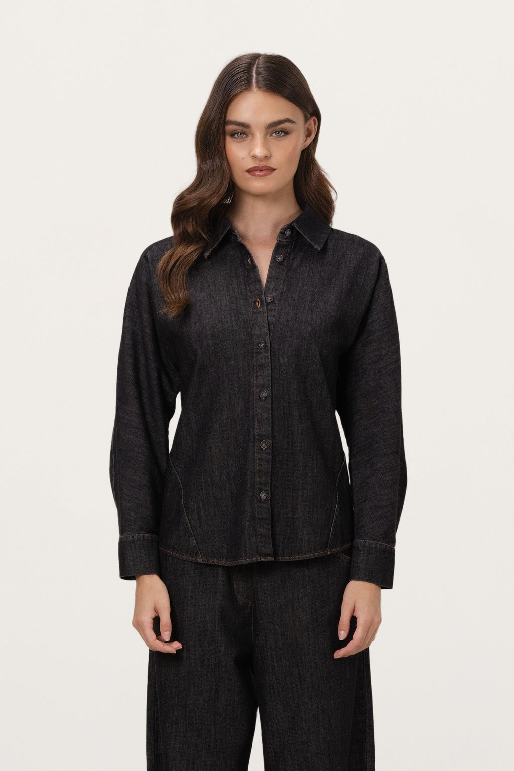 Aspen Button Up Shirt | Dark Denim