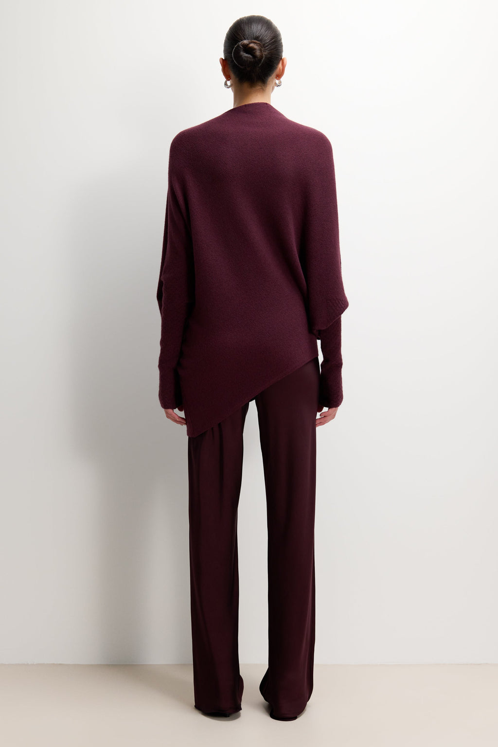 Asymmetric Draped | Amethyst Plum | Seamless Knit