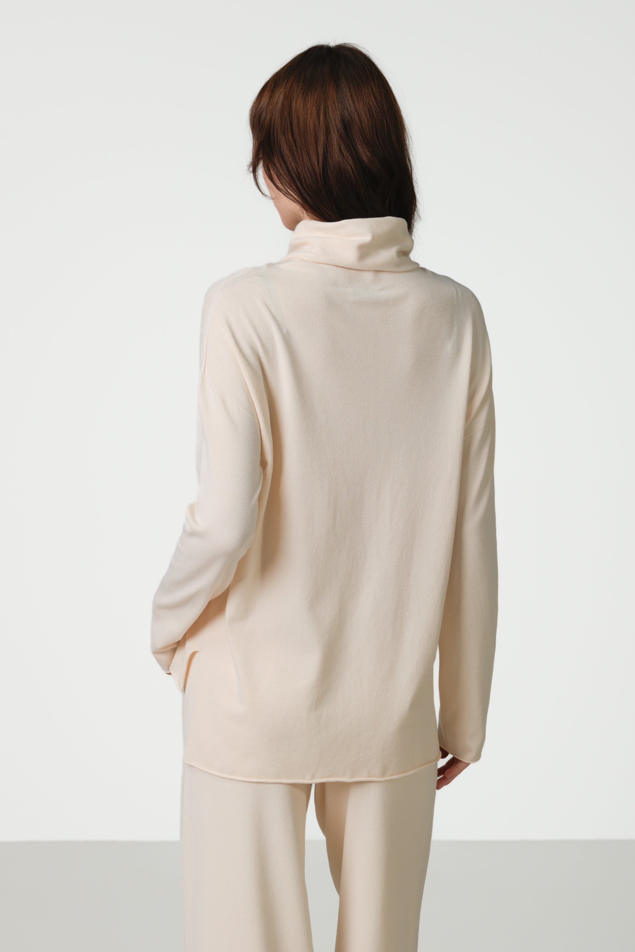 Kaia Roll Neck | Cream | Fine Knit