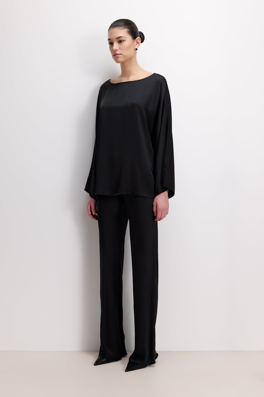 Arlet Wide Sleeve Boatneck | Black