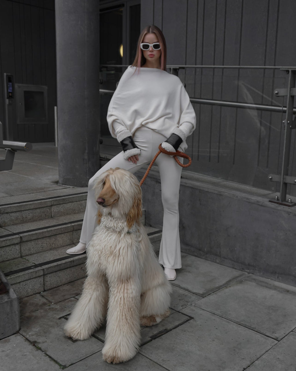 Asymmetric Draped | Ivory | Seamless Knit